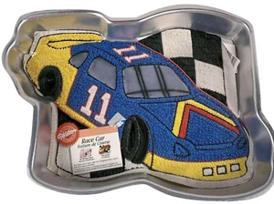 Vintage Wilton #11 Race Car Cake Pan 1997 Baking Mold 2105-1350 - Picture 1 of 12