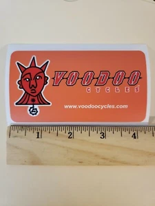 VOODOO VOO DOO cycles  MTB BICYCLES BIKE FRAME ride  STICKER DECAL orange/Red  - Picture 1 of 12
