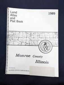 1989 Monroe County Illinois Landatlas Plat Buch Illinois Karten Waterloo - Bild 1 von 8