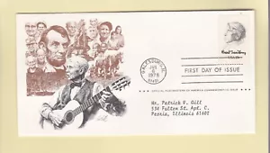 Erstausgabetag gestempelt Briefumschlag 1978 Carl Sandbury Galesburg IL - Bild 1 von 1