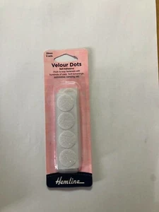 Puntos de terciopelo autoadhesivo 20 mm 8 juegos gancho artesanal y bucle costura mobiliario suave - Imagen 1 de 4