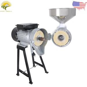 Electric Grinder Grain Mill 110V Corn Wheat Flour Cereal Wet & Dry 1500W - Picture 1 of 12