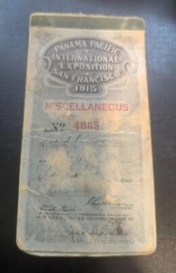 Panama Pacific Exposition 1915 Ticket Booklet - Picture 1 of 6