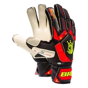 Brine King Premier 5X Soccer Goalkeeper Gloves Color Flame Sz 8 Football Goalie - Picture 1 of 4