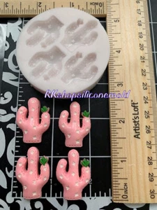 Cactus-succulent flowers handmade silicone mold for crafts - Picture 1 of 9