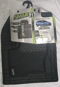 Juego de 4 alfombrillas de goma negras Smart Fit accesorios personalizados Armor All 79927 - Imagen 1 de 7