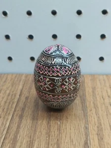 Hand Painted Pysanky Wooden Egg 2.5 inch Ships from US - Picture 1 of 4