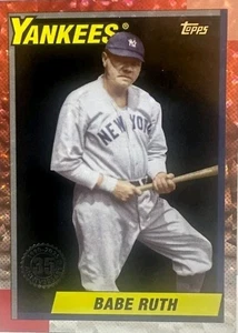 2025 Topps Series 1 Babe Ruth T90-47 1990 Topps Baseball Black /10 - Yankees - Bild 1 von 3