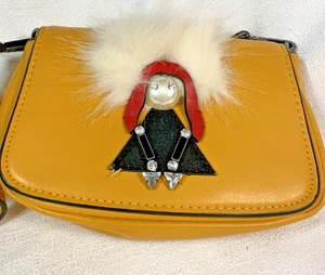 ZARA Jungfrau HOROSKOP TASCHE gelb VERZIERT Tasche - Bild 1 von 10