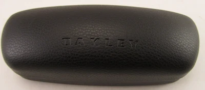 Oakley Sunglasses Glasses Clamshell Hard Case & Bag Only Black Leather CASE ONLY - Image 1 of 4