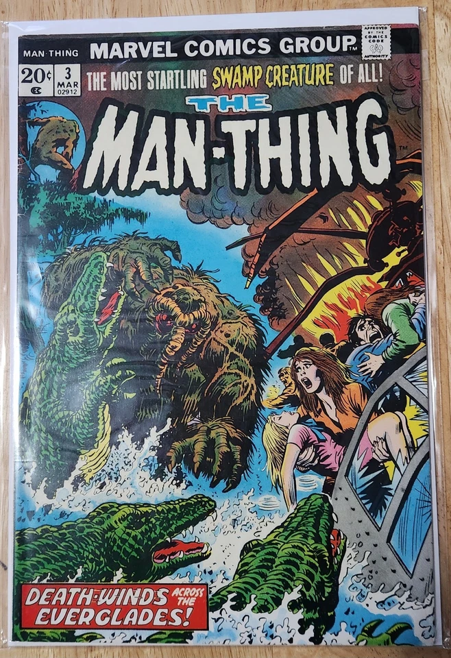 Cómic Man-Thing #3 Marvel 1974 primera aparición Foolkiller Foto 1 de 1