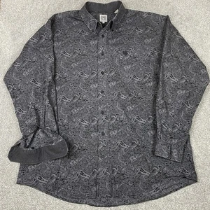 Cinch Western Shirt Mens L Paisley Long Sleeve Cowboy Rodeo Workwear Button Up - Picture 1 of 9