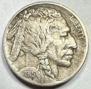 1915 BUFFALO NICKEL. BEAUTIFUL XF EARLY CIRCULATED COIN! - Picture 1 of 2