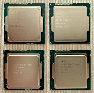 Lot of 4 - Intel Core i5-4590S SR1QN @ 3.00GHz Quad-Core LGA 1150 Desktop CPU - Picture 1 of 4