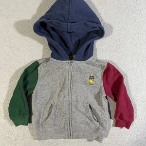 Ralph Lauren Polo Bear Color Block Zip Up Hoodie Toddler Kids Size 24M - Picture 1 of 7