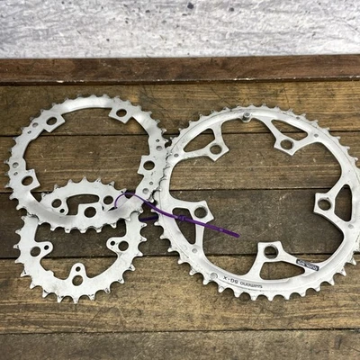 Shimano SG-X Chainring Set 46/36/26T Triple 110/74mm BCD 5-Bolt Dual SIS MTB - Image 1 of 4