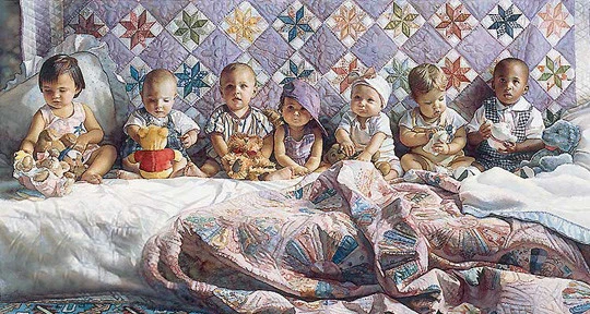 STEVE HANKS "All in a Row" 26.5 "X 14" FIRMADO y Numerado Impresión  Foto 1 de 1