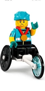 LEGO minifigure SERIES 22 - Wheelchair Racer New - Picture 1 of 1