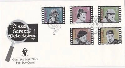1996 Guernsey FDC cover Classic Screen Detectives - Image 1 of 3