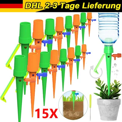 Wasserspender Pflanzen automatische Tröpfchenbewässerung Urlaub bewässern gießen - Bild 1 von 4