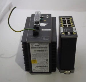 Cisco IE-1000-8P2S-LM-V01 Switch & PWR-IE170W-PC-AC Netzteil - gebraucht & ungetestet - Bild 1 von 5