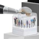 Nail Art Drill Bit Cleaning Brush Box Salon Storage And Cleaning Functions