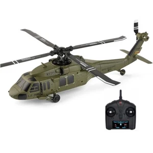 RC Helicopter XK K170 UH-60L 2.4G 4CH 6-Axis Gyro Brushless Motor RTF Military - Picture 1 of 10
