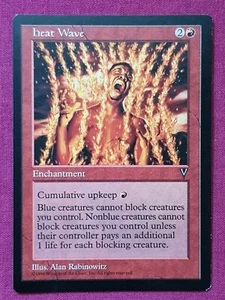 Magic The Gathering VISIONS HEAT WAVE red card MTG - Picture 1 of 2