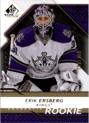 2008-09 SP Game Used Gold #123 Erik Ersberg Rookie #d/100 - NM-MT - Image 1 of 2