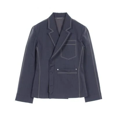 Chaqueta blazer Christian Dior a medida 383C276A5641 algodón azul marino usada para hombre #44 Foto 1 de 4