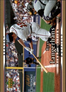 2007 Upper Deck First Edition Atlanta Braves Baseball Card #180 Ryan Langerhans
