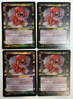 MTG RAGING KAVU (FOIL)(x4) Invasion (Latin) pre-release (OldManMTG 002-108) - Image 1 of 2