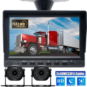 Cámara de Retroceso de 7" y Sistema de Monitor IPS Estacionamiento Inverso para Camión RV Caravana Autobús - Imagen 1 de 16