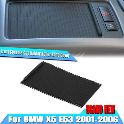 Consola central portavasos rodillo para BMW X5 E53 2001-2006 51168408026 negro Foto 1 de 4
