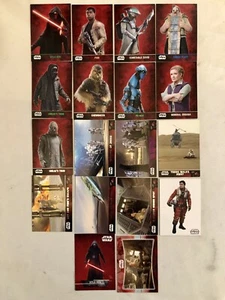 Star Wars The Force Awakens Topps Trading Cards Lot of 20 TFA Episode VII 2015 - Picture 1 of 2