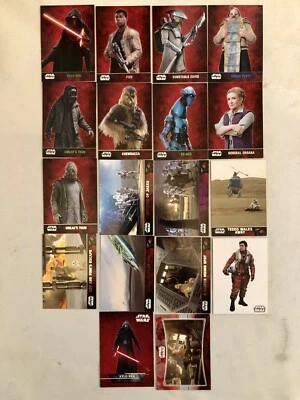 Star Wars The Force Awakens Topps Trading Cards Lot of 20 TFA Episode VII 2015 - Image 1 of 2