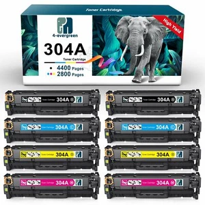 8PK CC530A Toner Set For HP 304A Color LaserJet CP2025DN CP2025N CM2320NF MFP - Picture 1 of 6
