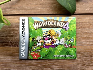 NEUWERTIG! Wario Land 4 Nintendo Game Boy Advance GBA Bedienungsanleitung Booklet - Bild 1 von 2