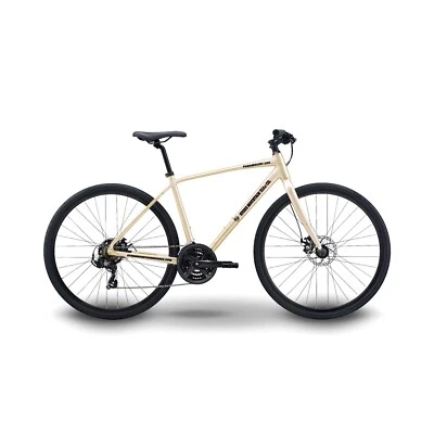 Paramount 100 Hybrid Bike 21-Speed Lightweight Aluminum Frame DISC BRAKES Beige  - Image 1 of 4
