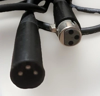 Cabo de microfone XLR profissional de baixo ruído Hot Wires macho-fêmea 6 pés - Imagem 1 de 3