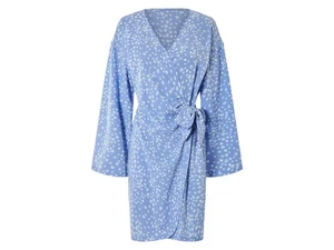 esmara® Damen Wickelkleid im Kimono-Stil (Hellblau, M(40/42)) - B-Ware neuwertig - Bild 1 von 3