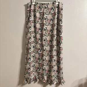 Harolds Skirt Women's Size 14 Maxi 100% Silk Fairy Beachy Festival Coastal Long - Picture 1 of 22