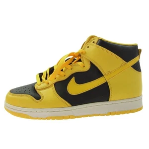 Nike 630335 071 99 DUNK HIGH LE IOWA CUT SNEAKERS YELLOW 28cm VG Used LIFE-0 - Picture 1 of 8