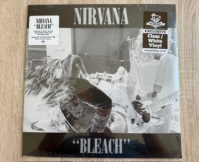 [new/sealed] Nirvana - "Bleach" 12" Vinyl / clear white wax / numbered - Bild 1 von 2