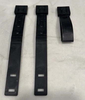 Lote de 3 clips de malicia tácticos negros duraderos estándar Molle ganchos Foto 1 de 4