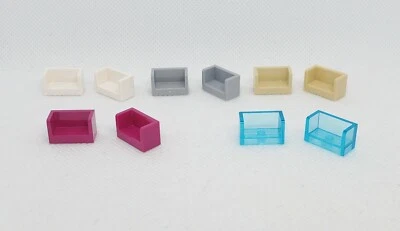 LEGO Parts Panel 1 x 2 x 1 Rounded Corners 2 Sides 23969 [2 pieces] Choose Color - Image 1 of 2