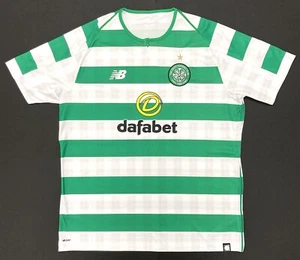 Celtic 2018/19 Home Football Shirt Jersey New Balance Scottish Teams Hoops XL - Picture 1 of 12