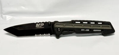 Navaja de bolsillo plegable Smith & Wesson M&P 223 OD verde Linerlock - 1100082 Foto 1 de 4