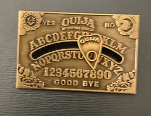 Ouija Board Pin Badge Brooch Metal Lapel Movable Planchette Quirky Avant Garde - Picture 1 of 3