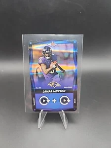 Lamar Jackson 2024 UNO Elite NFL - BLUE FOIL - Baltimore Ravens - Foto 1 di 2